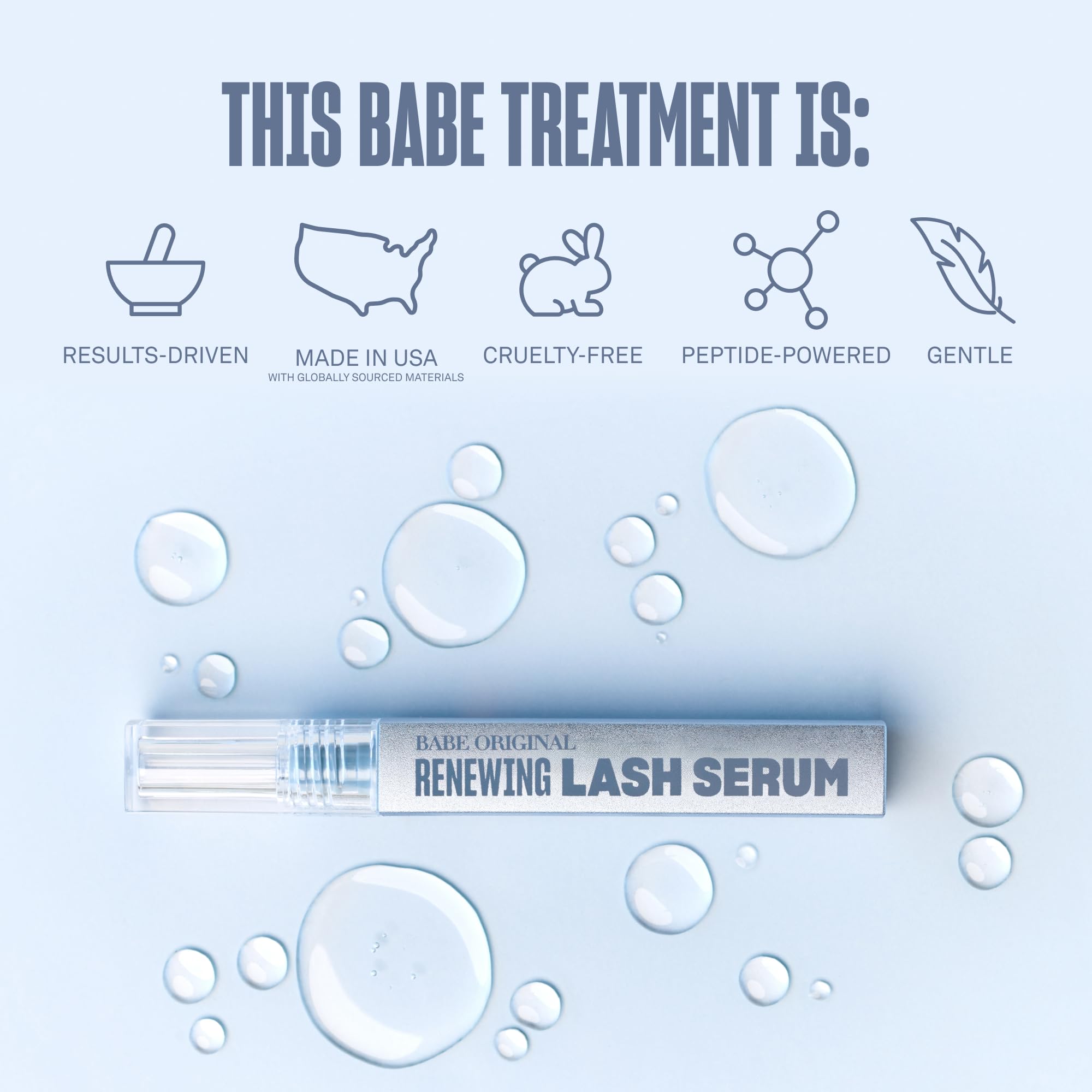 Babe Original ingredientes Pro-6 Peptide Complex destacando beneficio fortalecedor