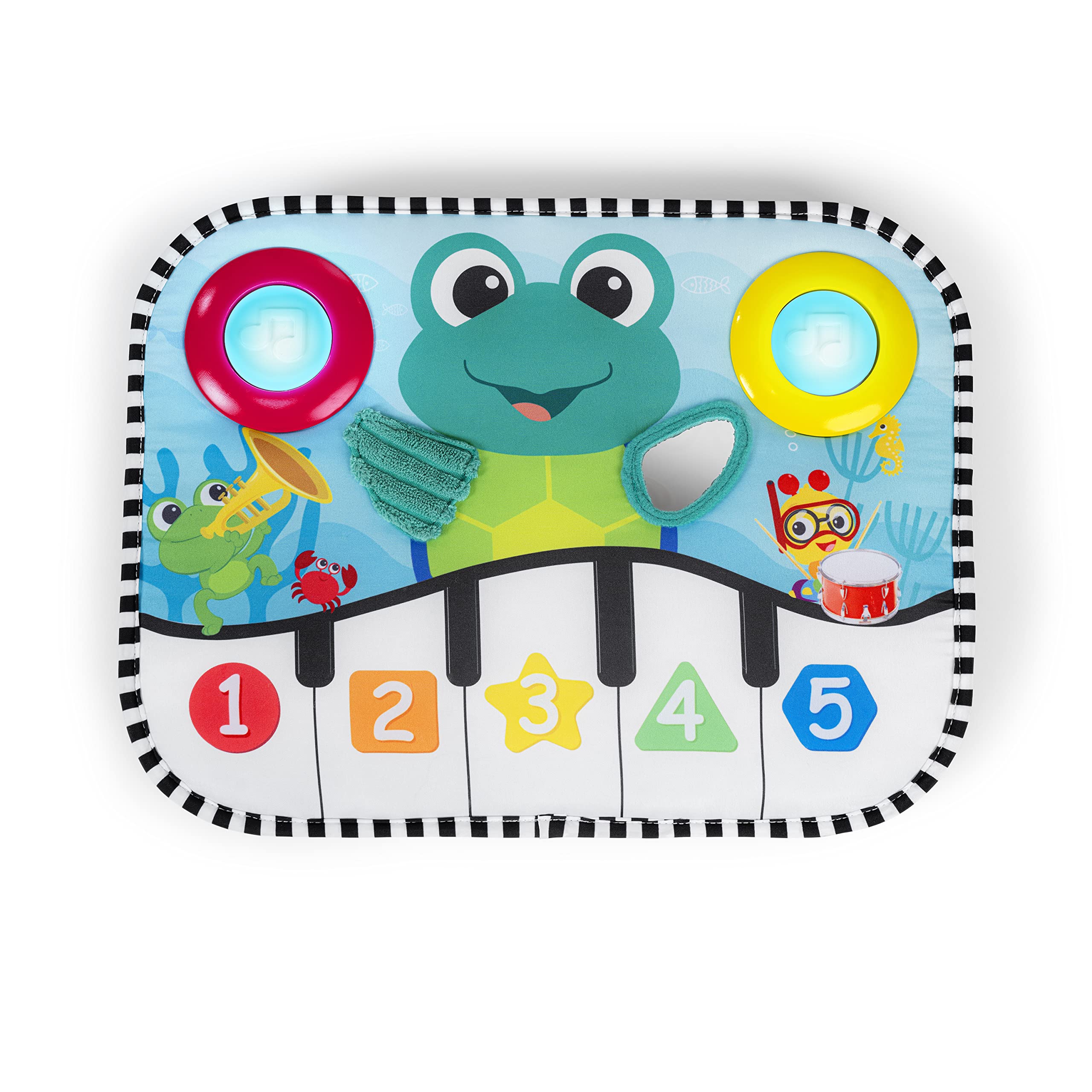 Baby Einstein front packaging displaying Neptune kick pad and benefits