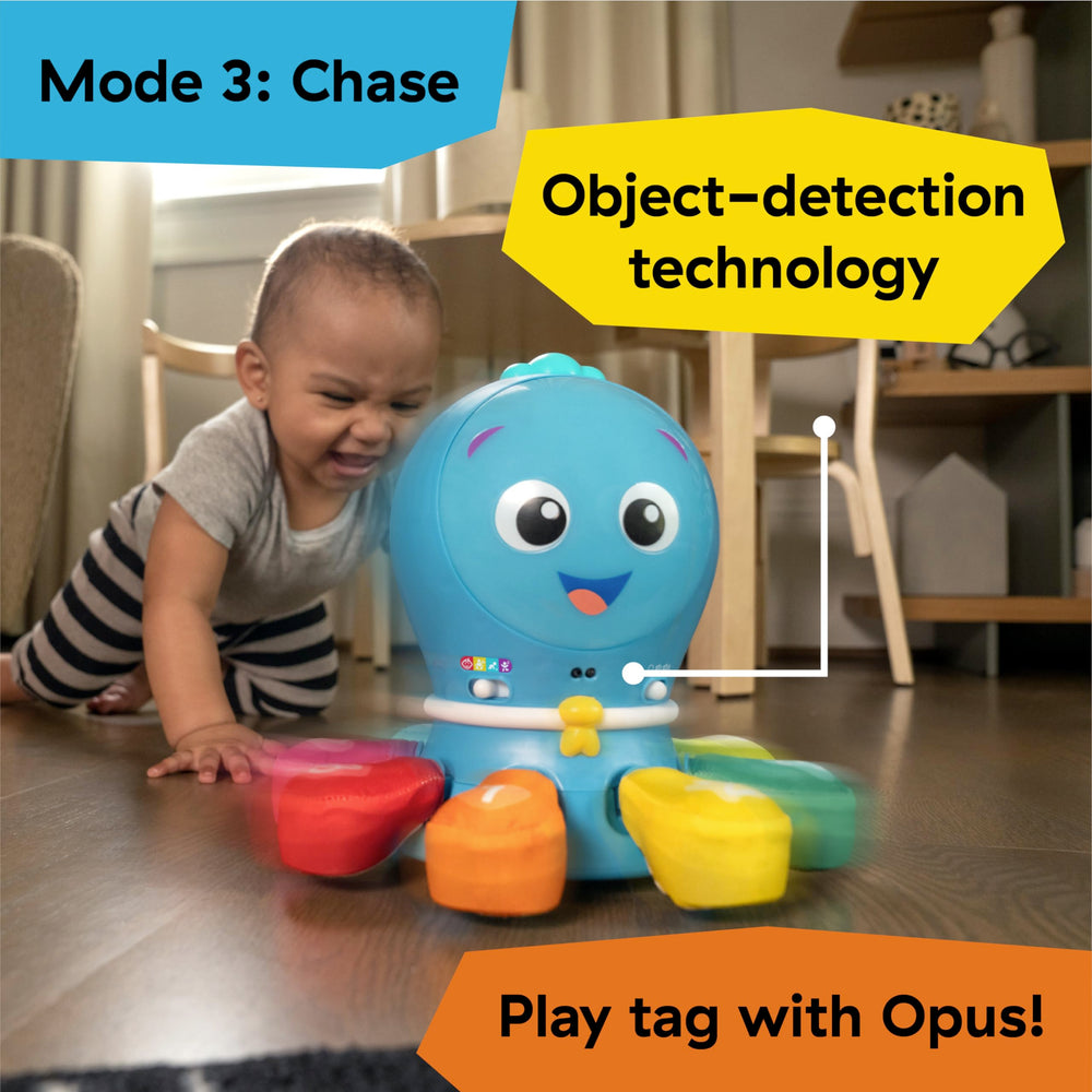 Opus Go de Baby Einstein retrocede por sensor en Chase, incentiva gateo activo