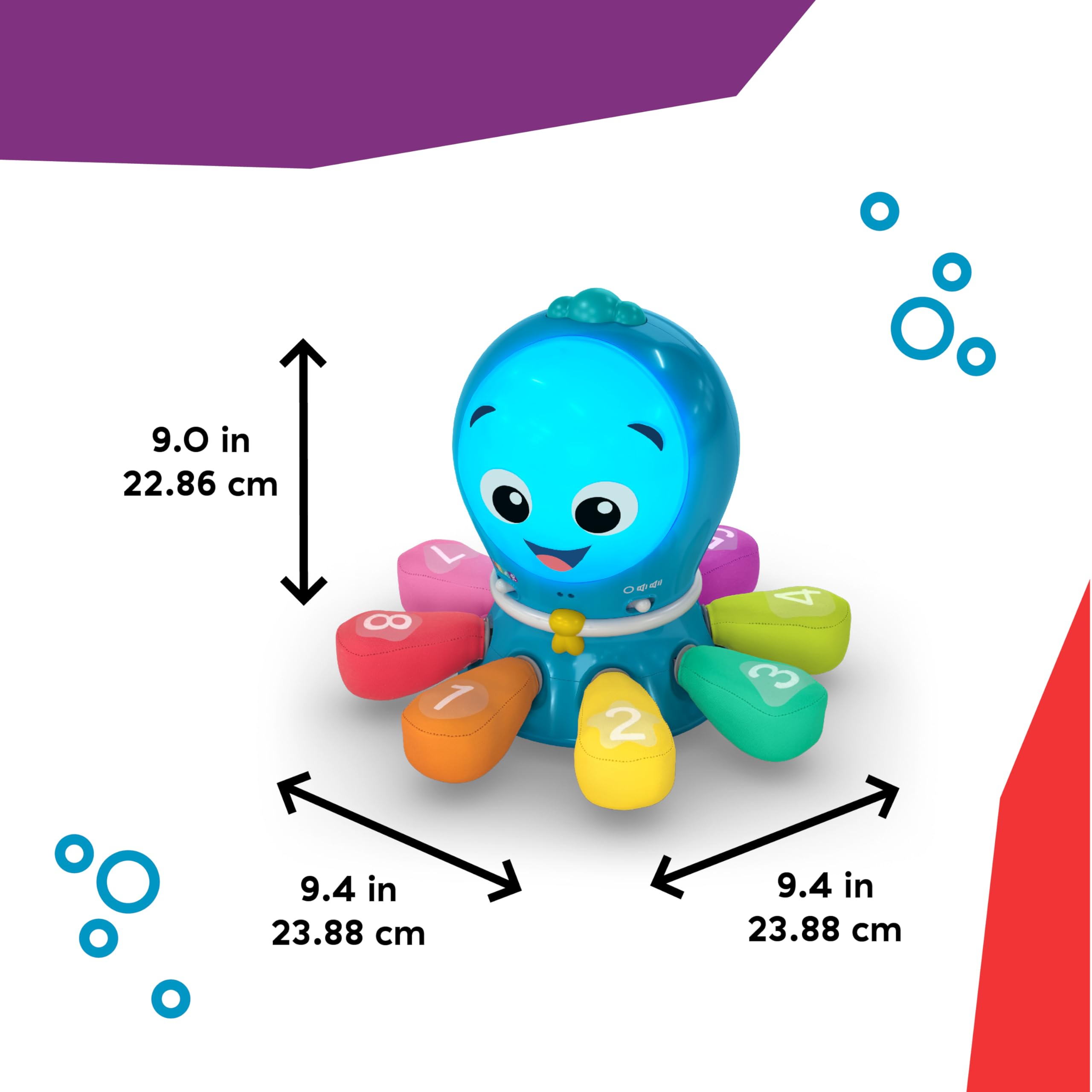 Baby Einstein Opus Go textura y materiales suaves visibles, seguridad y confort