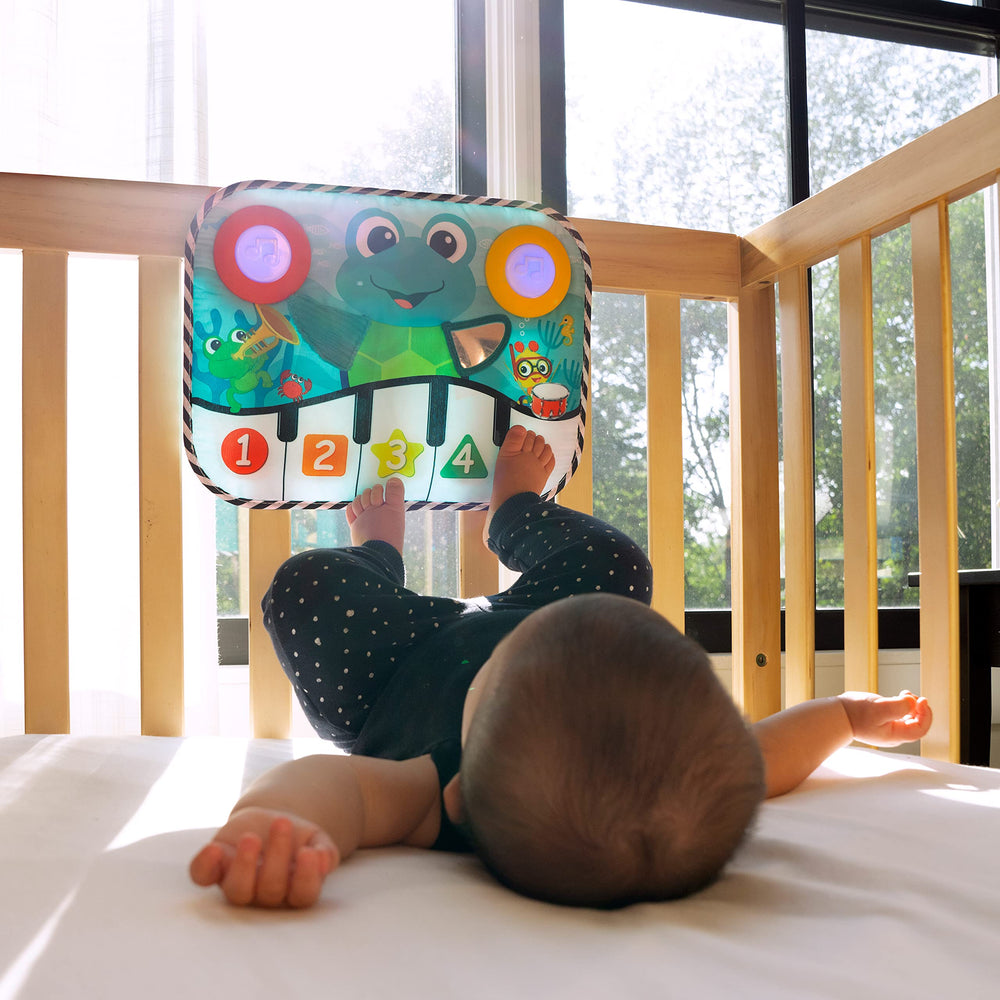 Baby Einstein soft fabric texture close-up showing durable comfortable finish