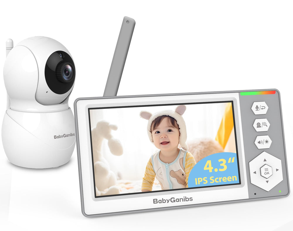 Baby Ganibs monitor frontal con pantalla 4.3" y vista clara