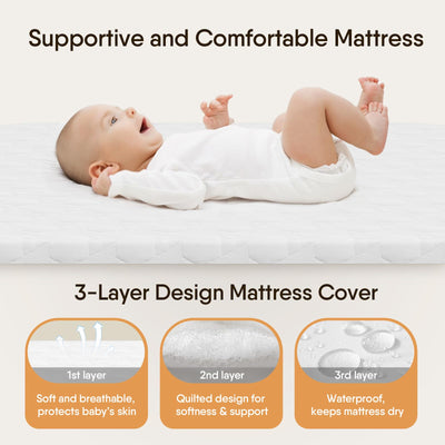BabyBond drop side lowered beside an adult bed for easy nighttime access