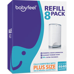 Babyfeel frente del paquete de 8 bolsas, preparación práctica