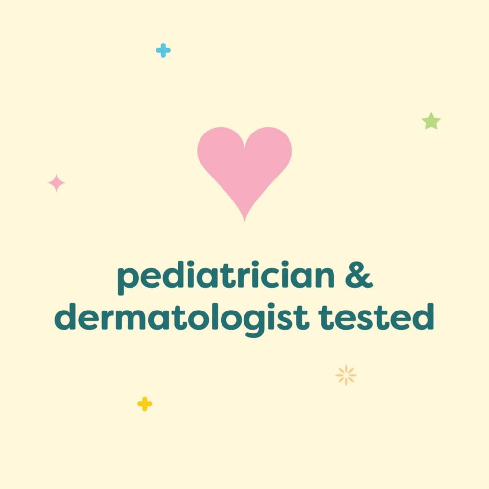 BabyGanics ingredient badge detail focusing on no-paraben, no-sulfate benefit