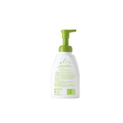 BabyGanics side label closeup highlighting ingredient-free claims for caregiver reassurance