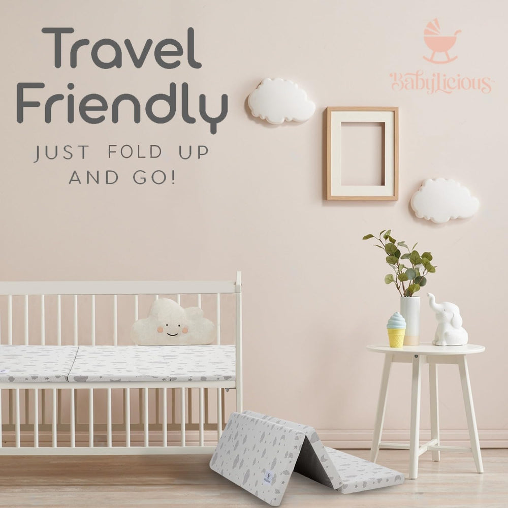 Babylicious mattress in nursery lifestyle scene showcasing convenience benefit