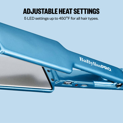 BaBylissPRO LED display and controls visible for precise temperature selection