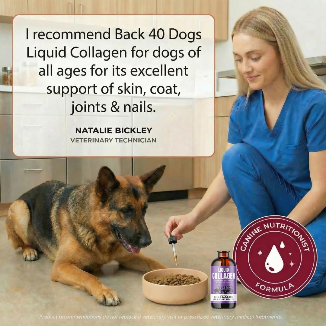 Back 40 Dogs gotas añadidas sobre alimento para aceptación rápida