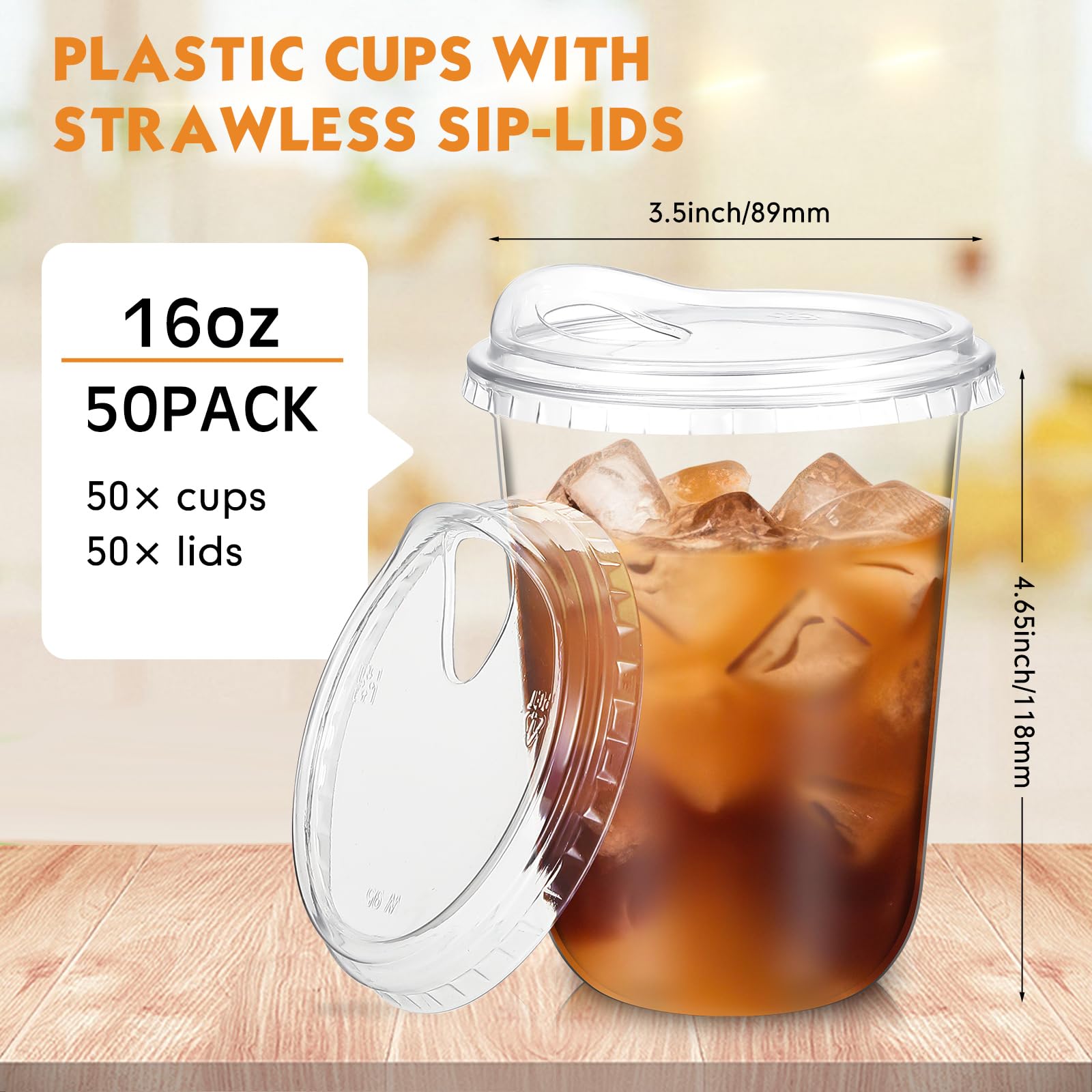 Baderke vaso en uso con café helado práctico y atractivo visual