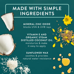 Badger etiqueta con lista de ingredientes naturales y orgánicos