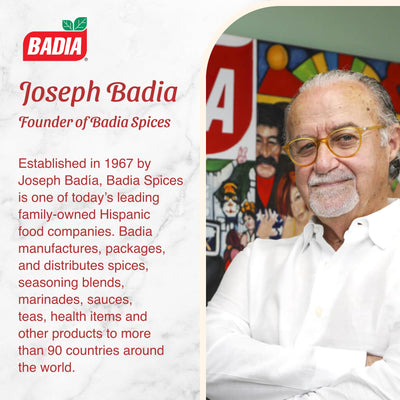 Badia bottle on counter in kitchen setting showing everyday use and fresh seasoning