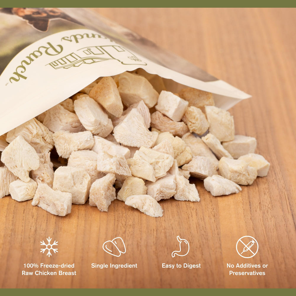 BADLANDS RANCH etiqueta con ingredientes, única fuente de proteína