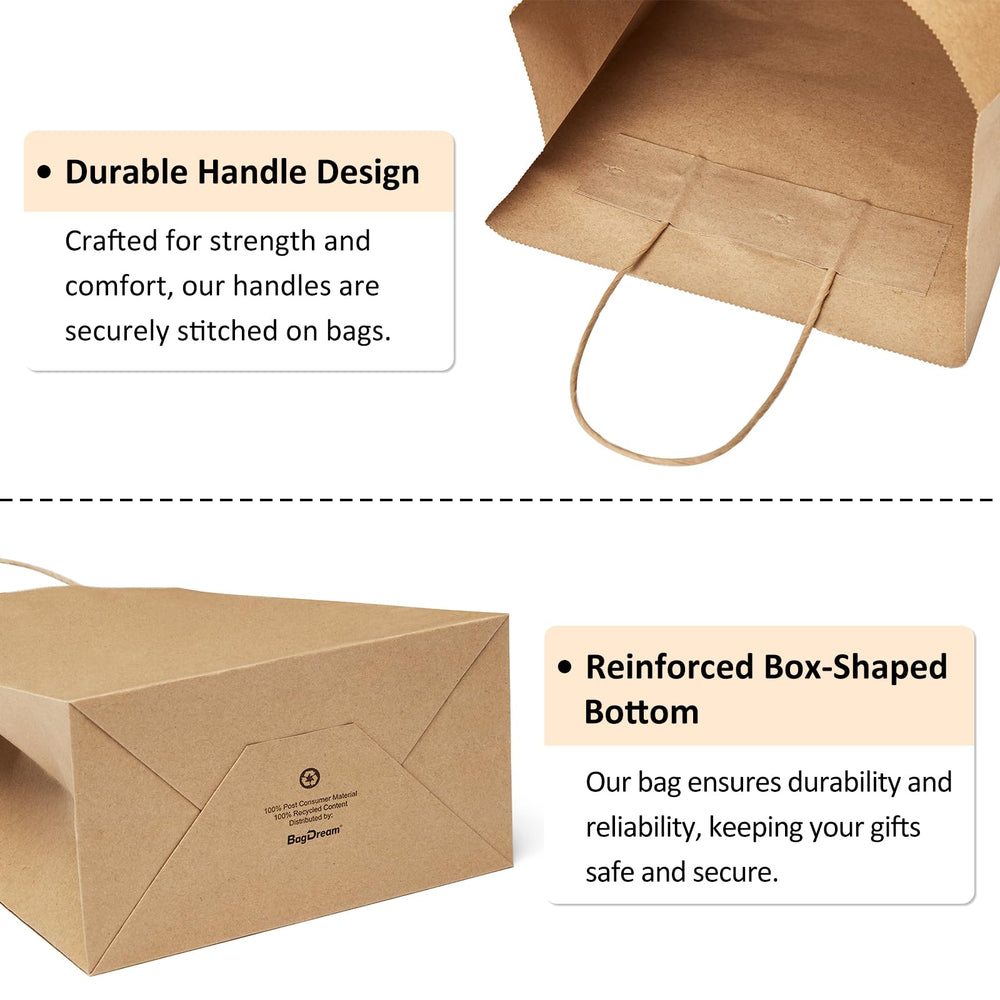 BagDream bolsa abierta con base plana sosteniendo artículos con estabilidad