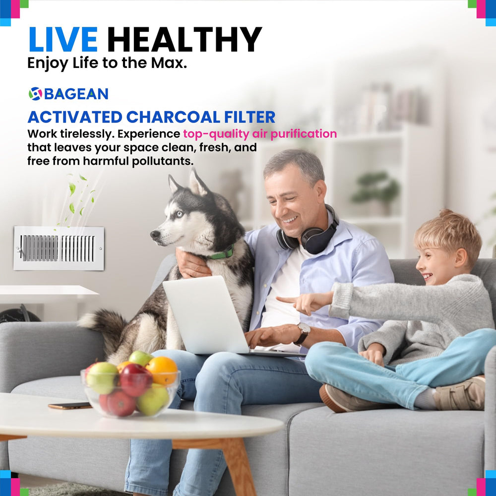 Bagean filtro en cocina moderna mostrando aire más fresco y ambiente limpio