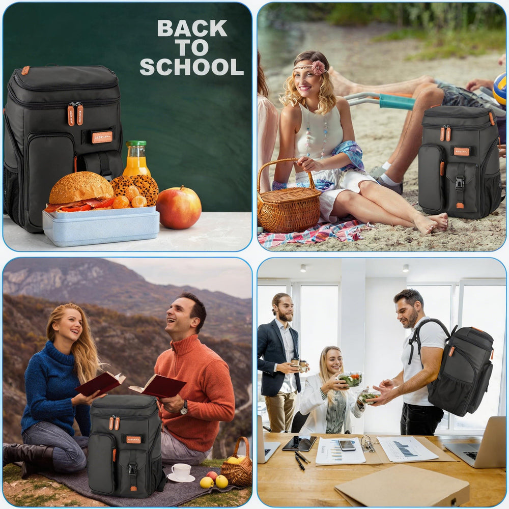 BAGPARKK attached to suitcase trolley sleeve for easy airport travel