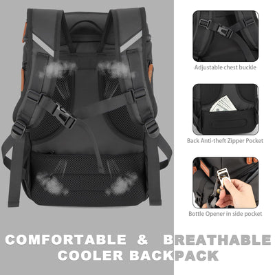 BAGPARKK side pockets and included bottle opener for quick-access convenience