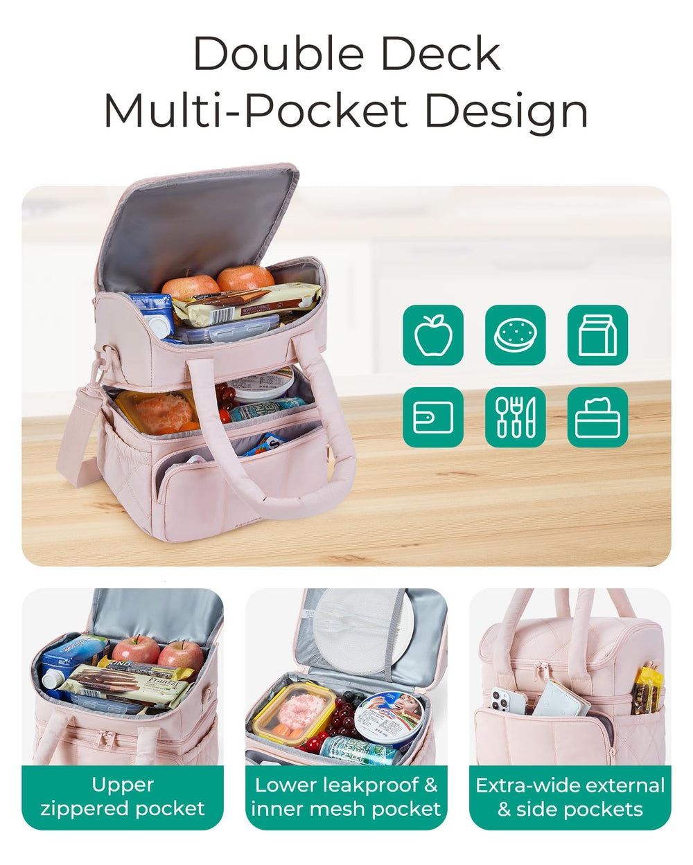 BAGSMART comparación con latas muestra capacidad hasta 16 latas