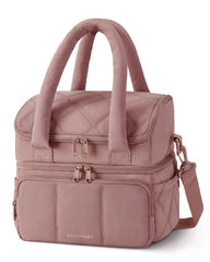 BAGSMART bolsa frontal Dark Pink mostrando diseño puffer y estilo