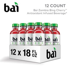 Bai detalle de etiqueta con ingredientes y beneficios claros