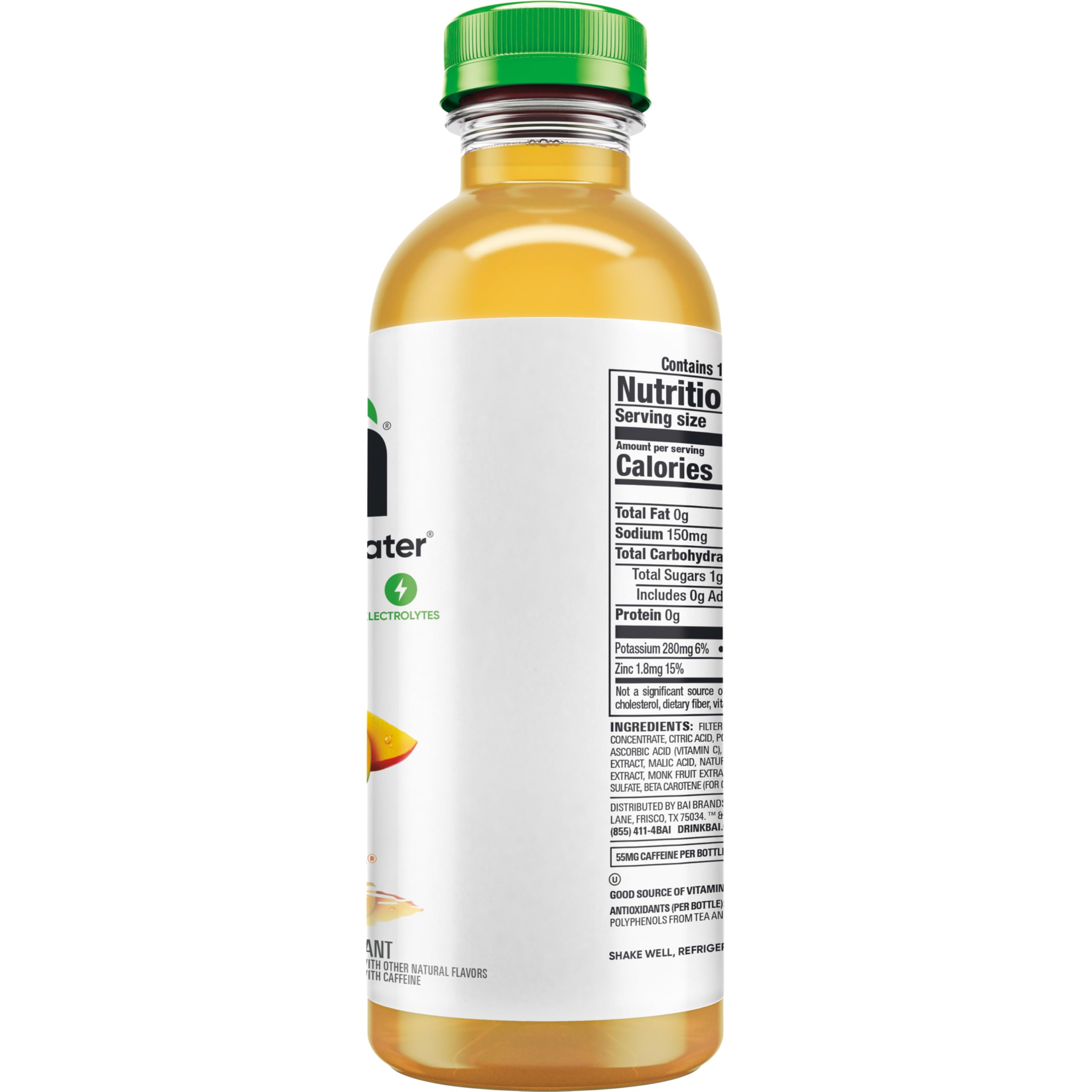 Botellas Bai Malawi Mango en refrigerador listas para enfriar y disfrutar