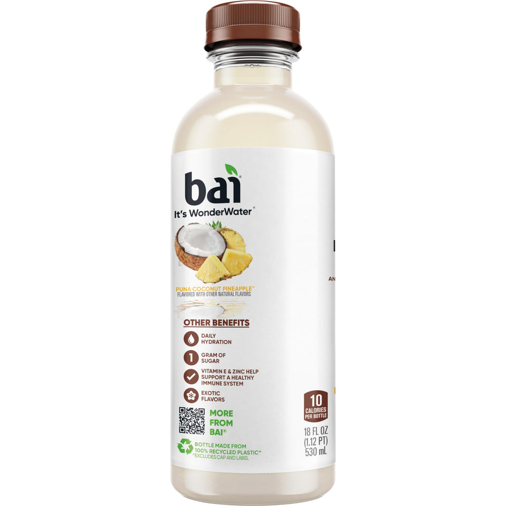 Bai bottle on table in lifestyle scene promoting tasty on-the-go hydration