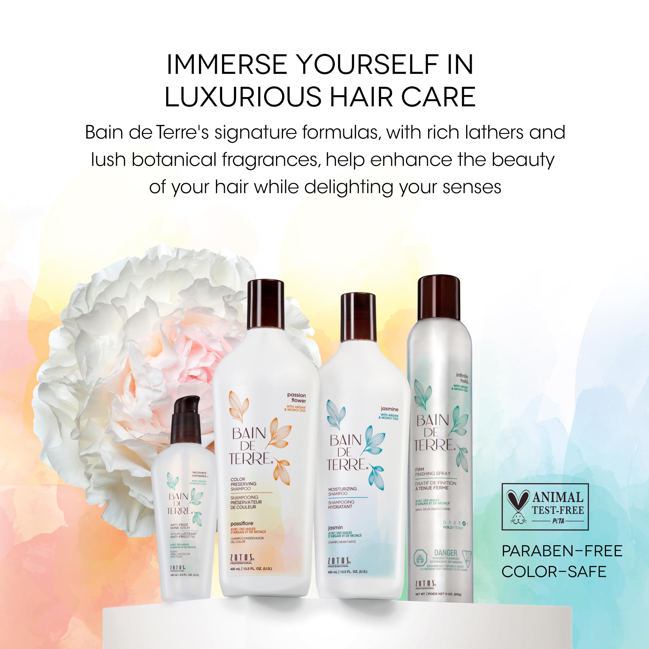 Bain de Terre cabello brillante tras uso que muestra color vibrante