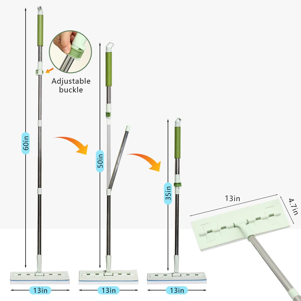BAISENJIE almohadilla de microfibra en primer plano, atrapa polvo y pelo eficientemente