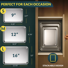 Baker's Signature primer plano del acabado espejo que facilita despegue y limpieza