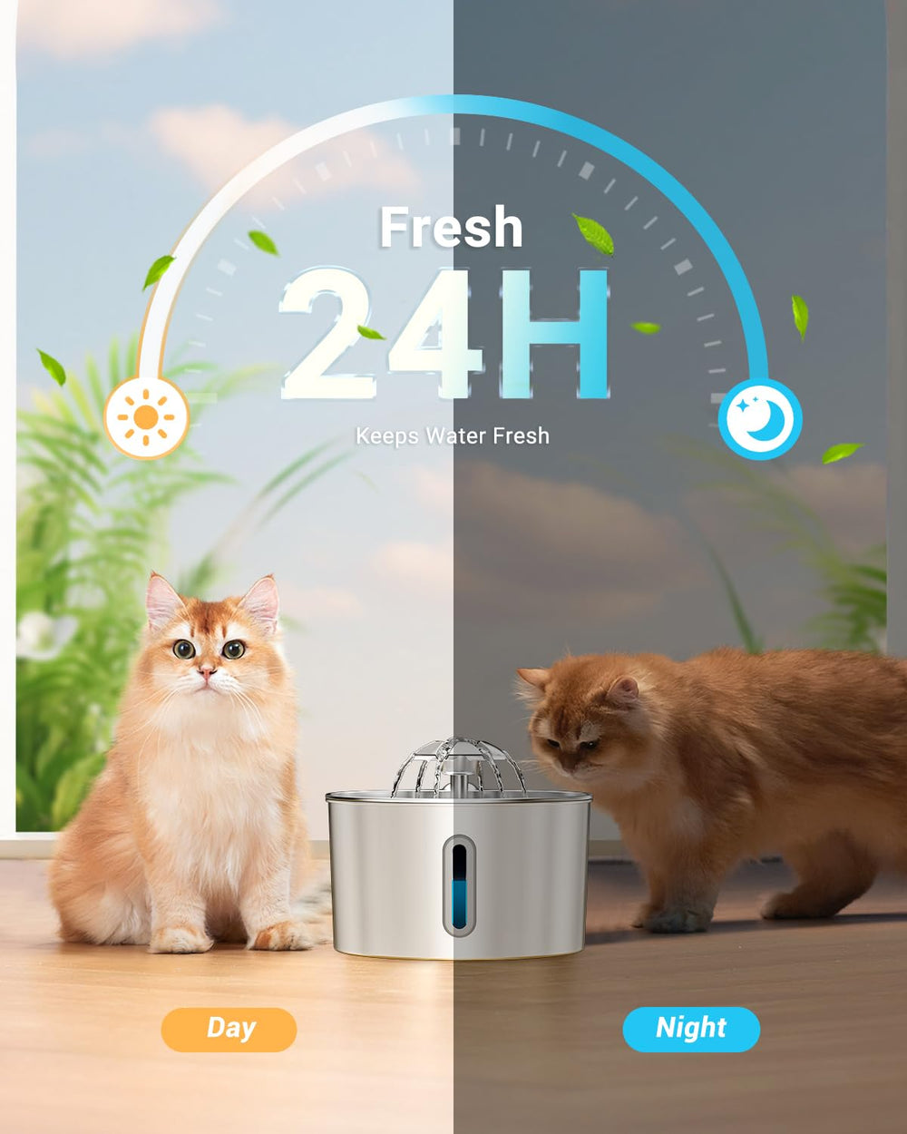 BalimoPet gato bebiendo que demuestra atractivo del flujo en movimiento