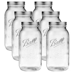 Ball tarro 64 oz de frente mostrando sello hermético y diseño útil