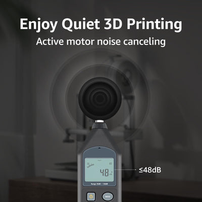 BAMBULAB A1 mini in home studio illustrating quiet operation advantage