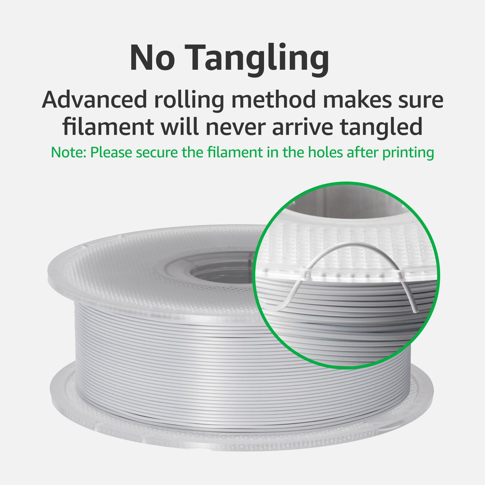Bambu Lab spool beside ruler showing 1 kg scale for sizing clarity