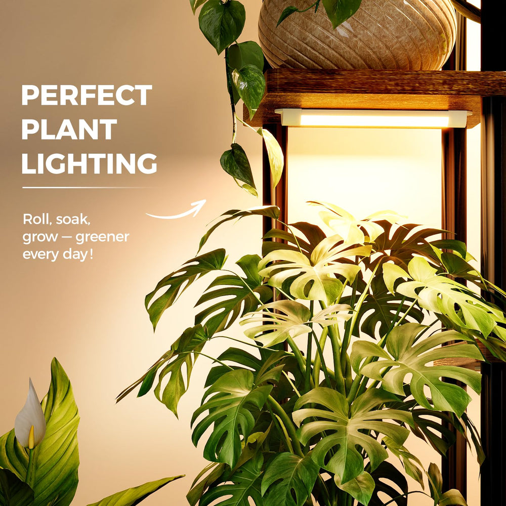 Bamworld detalle de la luz LED full-spectrum que favorece crecimiento vegetal