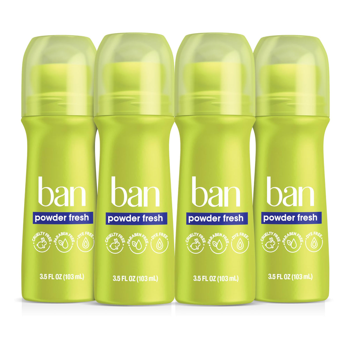 Ban roll-on frontal mostrando envase y acabado invisible