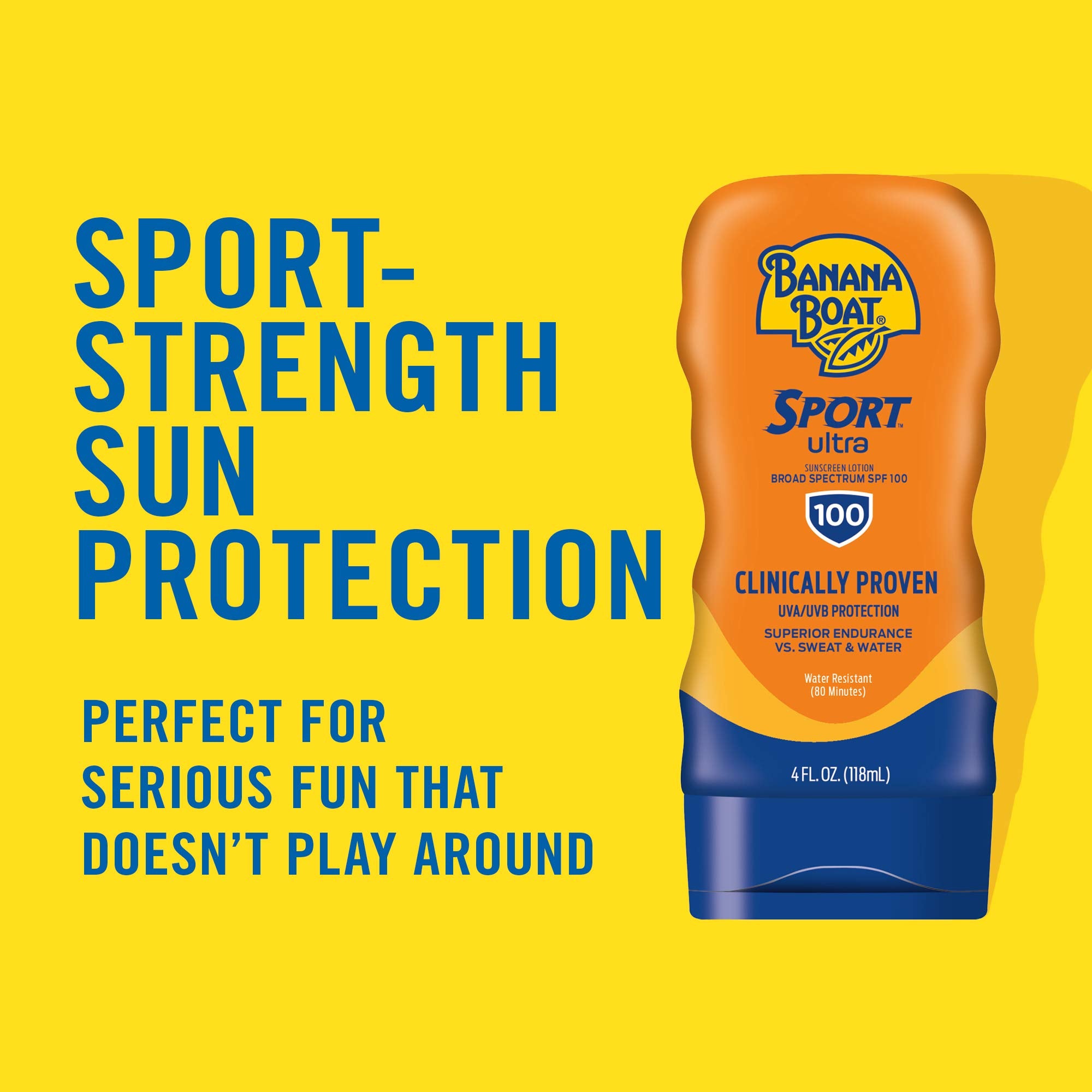Banana Boat primer plano de textura ligera que muestra absorción rápida