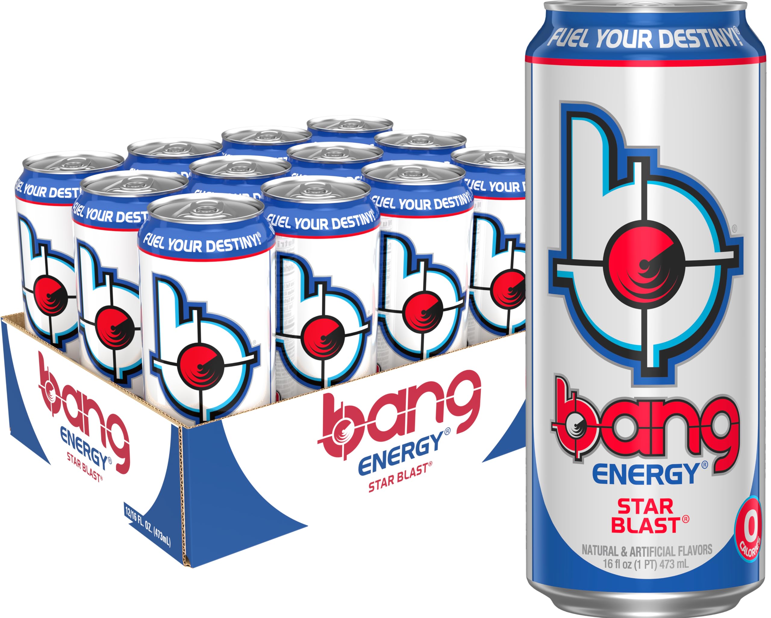 Bang lata Star Blast frente mostrando etiqueta y energía inmediata