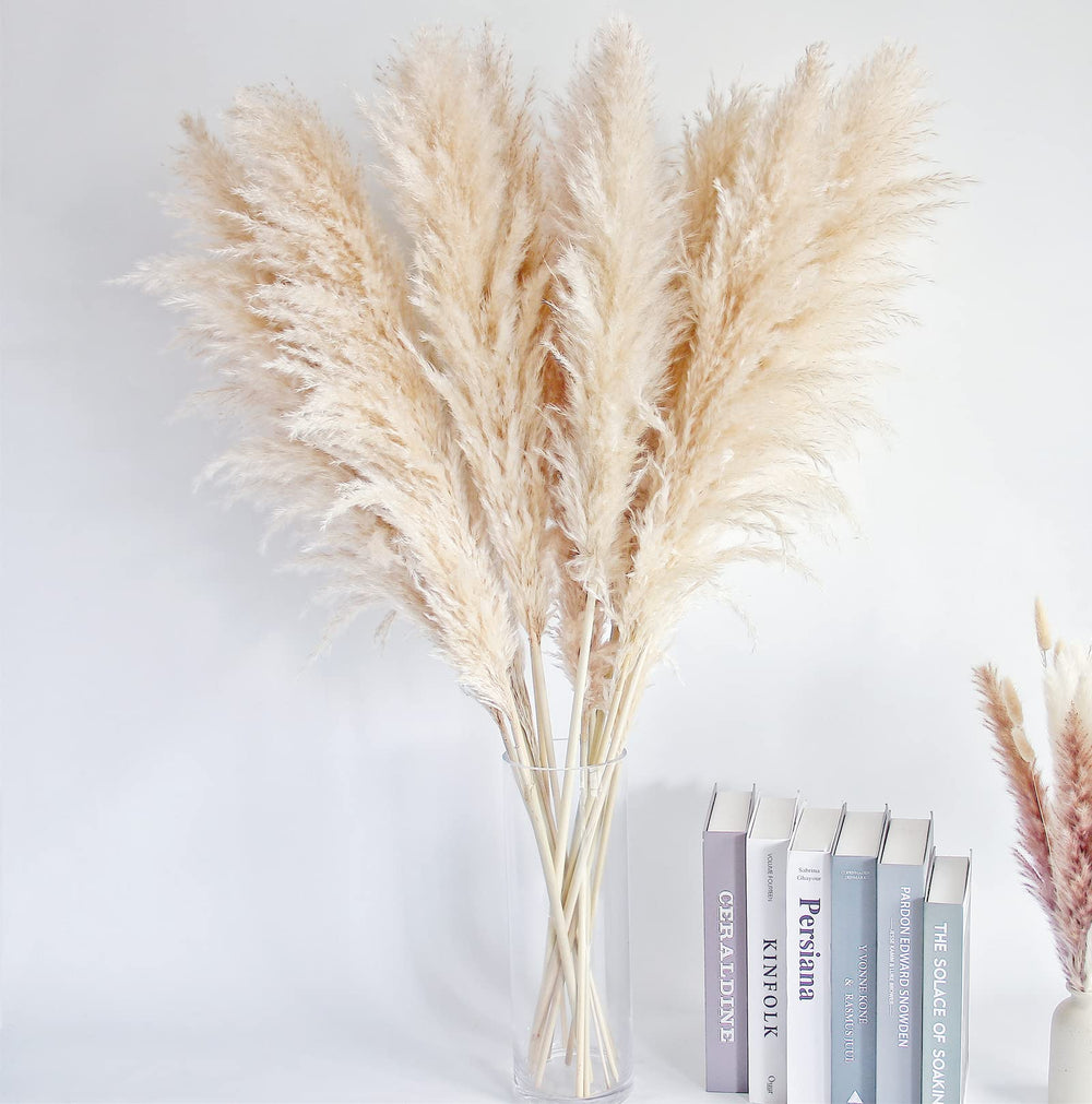 Bannifll arreglo de boda con pampas creando un pasillo elegante
