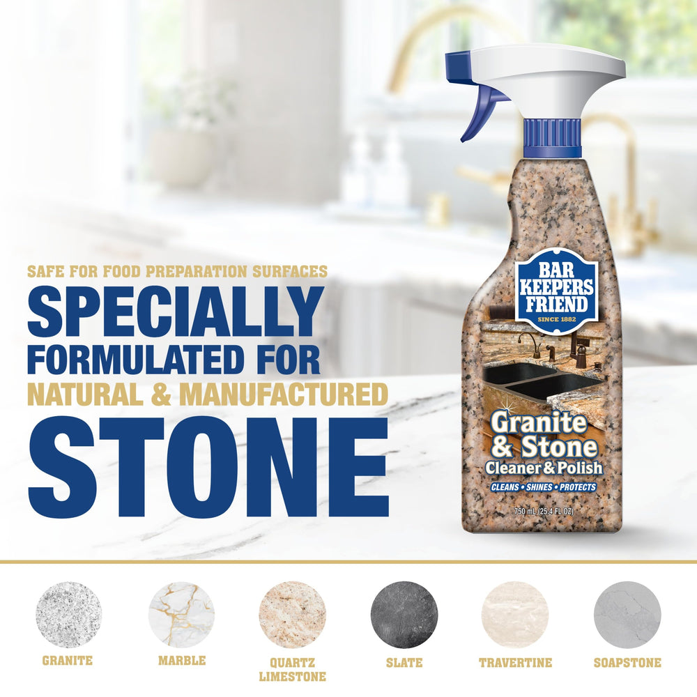 Bar Keepers Friend polish texture closeup showing streak-free finish benefit