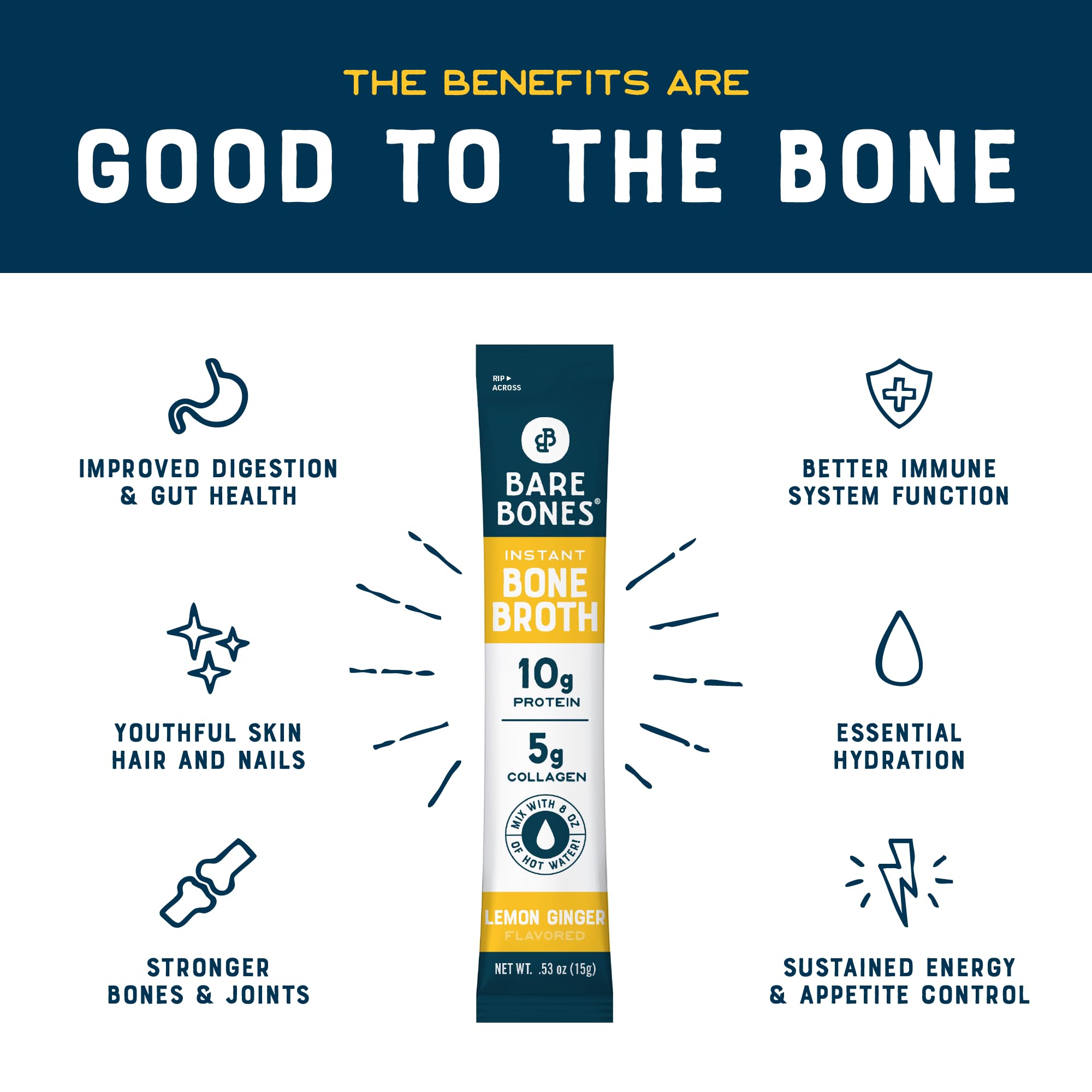 Bare Bones powder close-up texture showing real bone broth ingredients