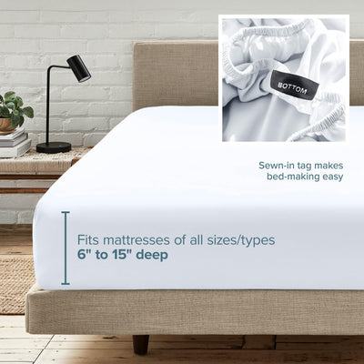 Bare Home etiqueta con instrucciones de cuidado y material duradero