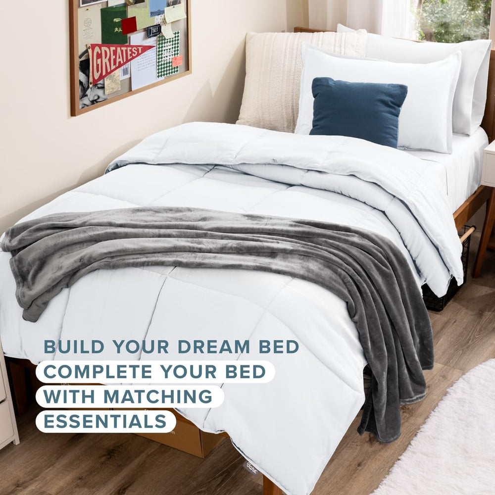 Bare Home folded set stacked neatly for compact storage and easy linen rotation