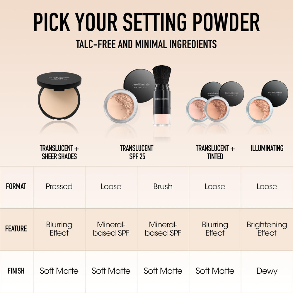 bareMinerals etiqueta con ingredientes y sello vegano visible
