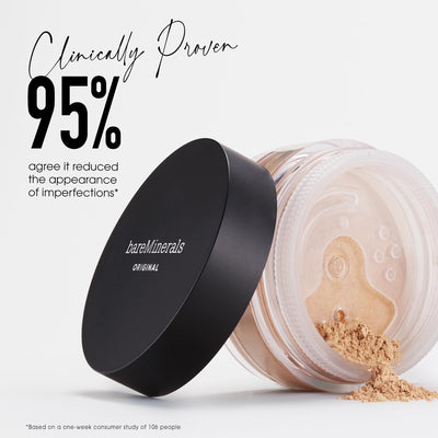 bareMinerals swatch on arm demonstrating Neutral Ivory 06 natural match