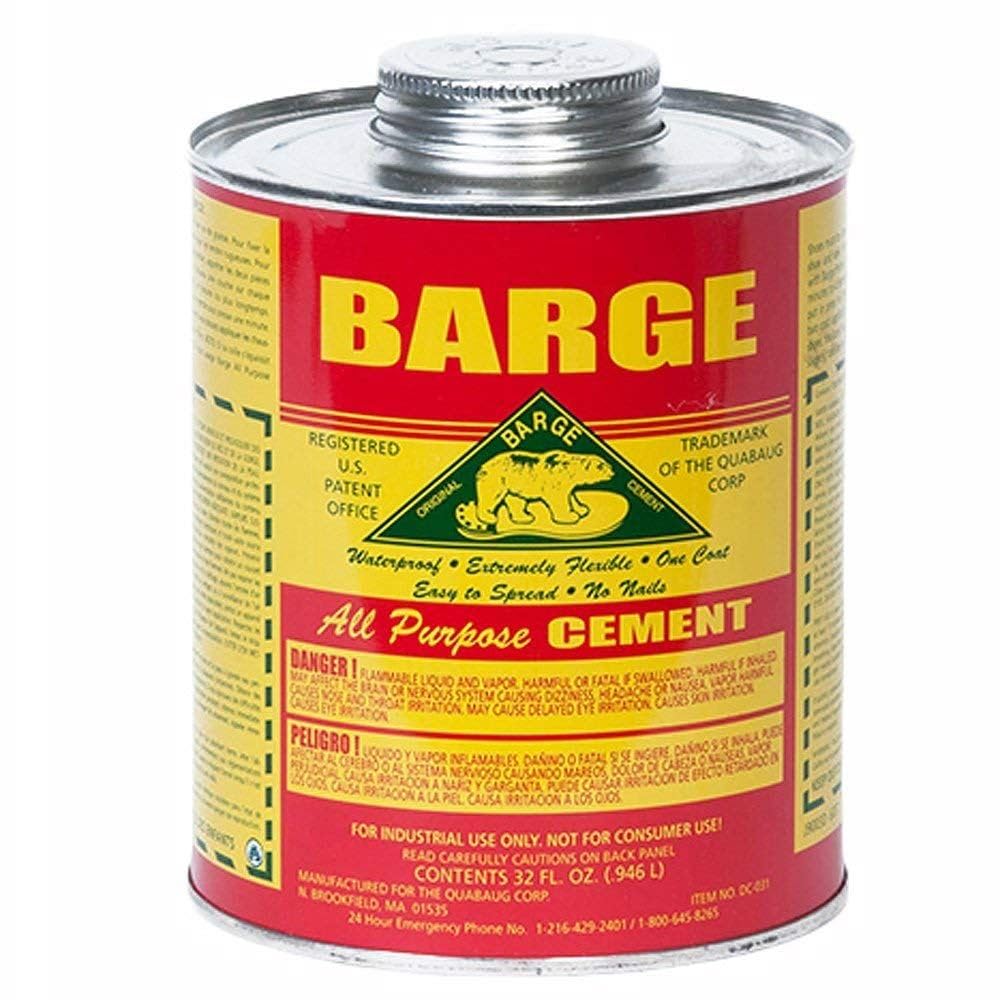 Barge lata frontal 32 oz mostrando etiqueta y capacidad resistente