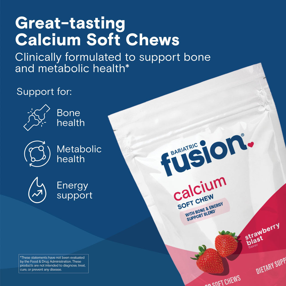 Bariatric Fusion detalle de tableta masticable y beneficio digestivo