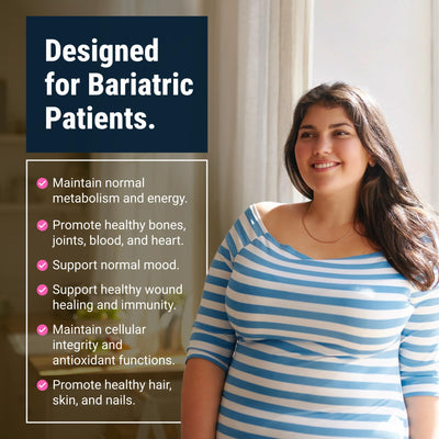 BariatricPal envase abierto con cápsulas para una toma diaria conveniente