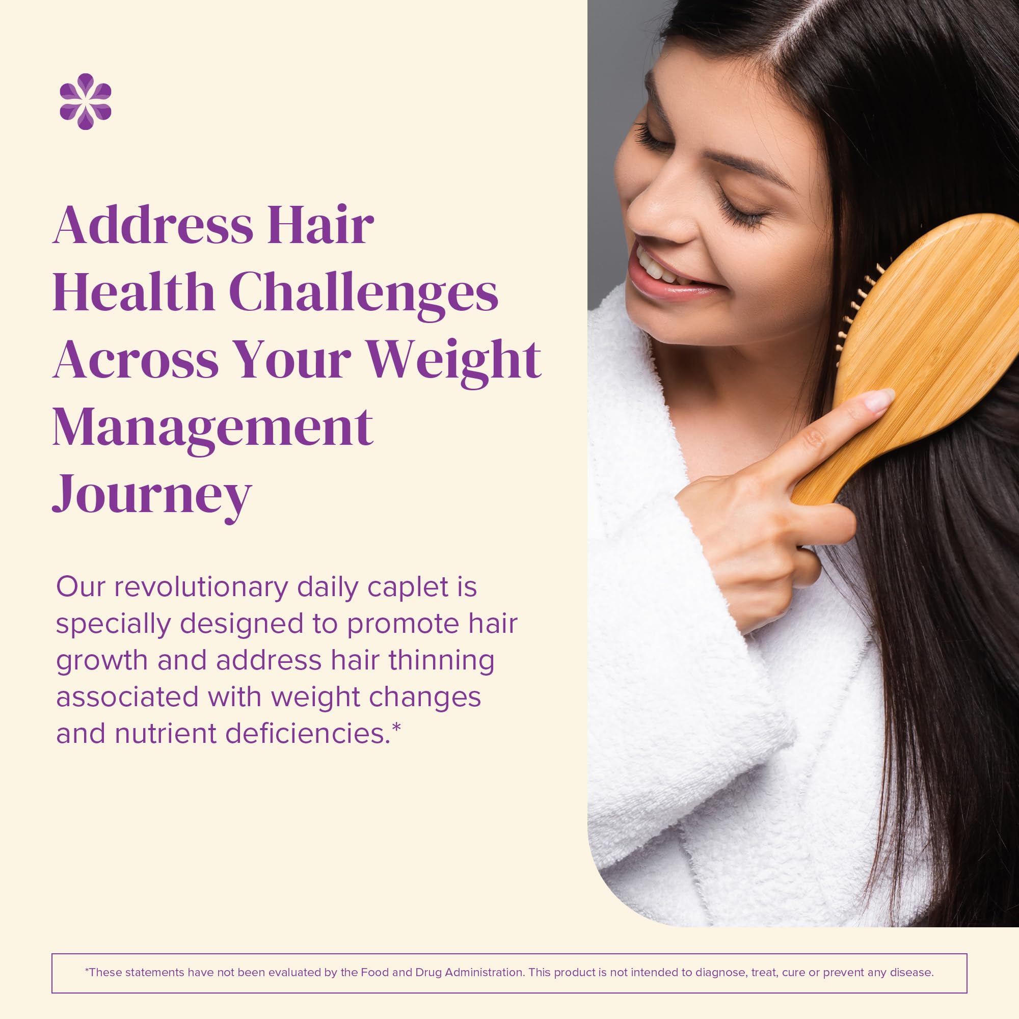 BariMelts keratin peptide graphic showing structural support for hair