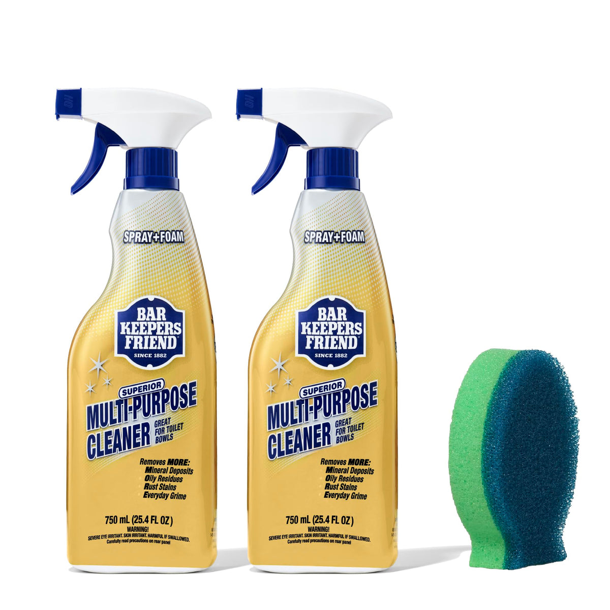 Bar Keepers Friend envase frontal mostrando etiqueta y beneficios