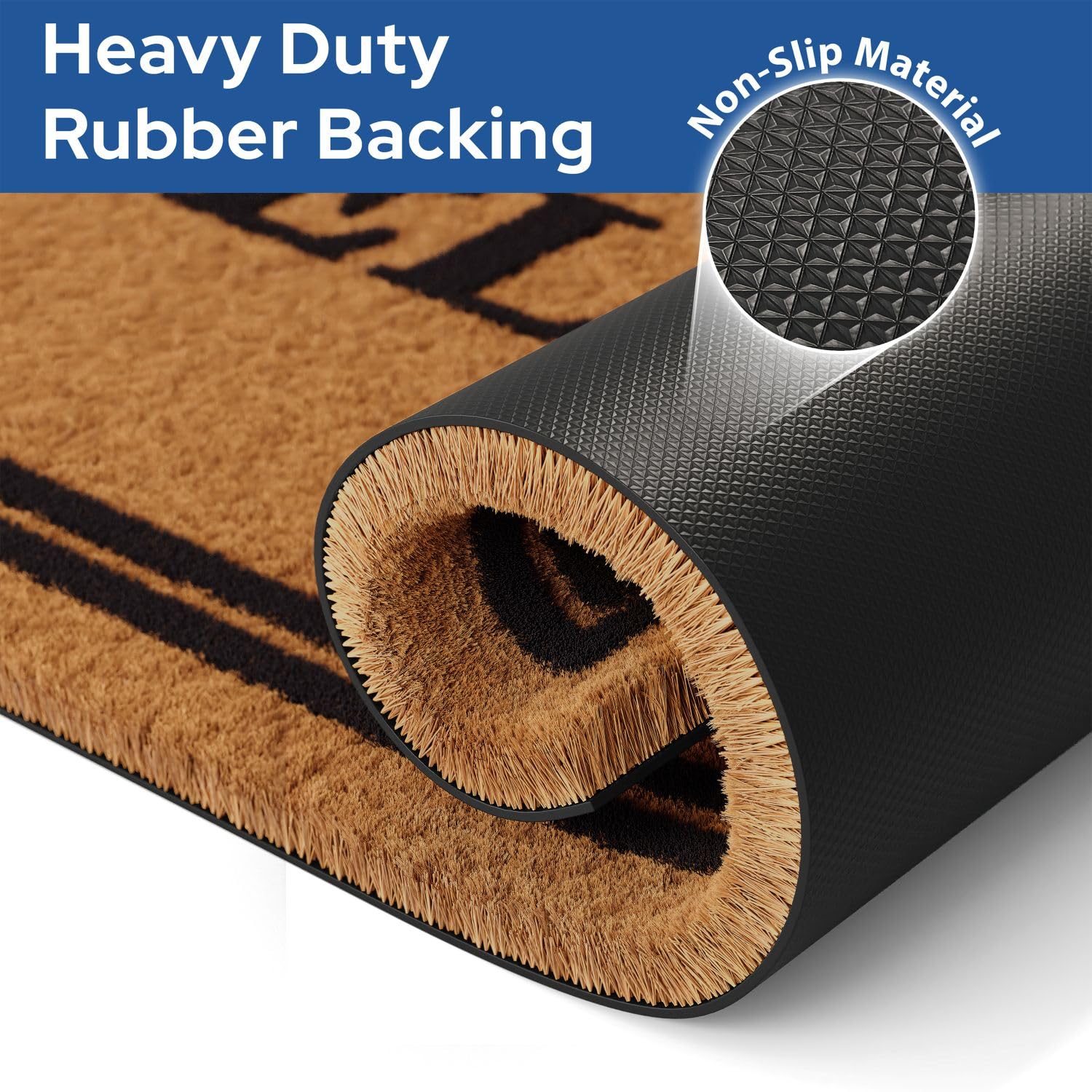 Barnyard Designs non-slip backing detail enhancing mat stability and safety